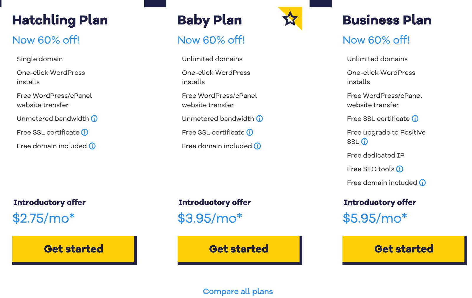 HostGator Black Friday 2020 Pricing